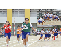 写真：大治中学校体育祭昨年の様子